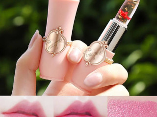 Beauty Dry Flower Lipstick Colored Lip Care Moisturizing Long Lasting Jelly Warm Color Changing Lipstick for Student and Adults