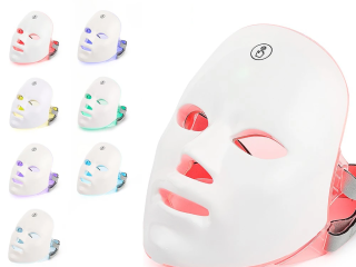 Rechargeable Facial LED Mask 7 Colors LED Photon Therapy Skin Rejuvenation Anti Acne Wrinkle Removal Beauty Mask Skin Brightenin