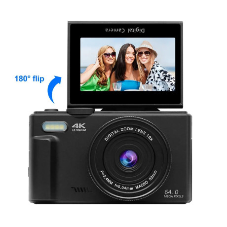 compact-digital-photography-camera-4k-18x-digital-zoom-vintage-vlog-video-recorder-youtube-180-flip-screen-selfile-wifi-web-cam-big-0